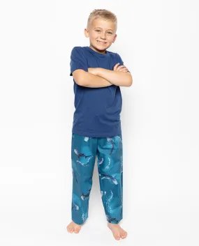 George Blue Jersey T-shirt and Whale Print Pyjama Set