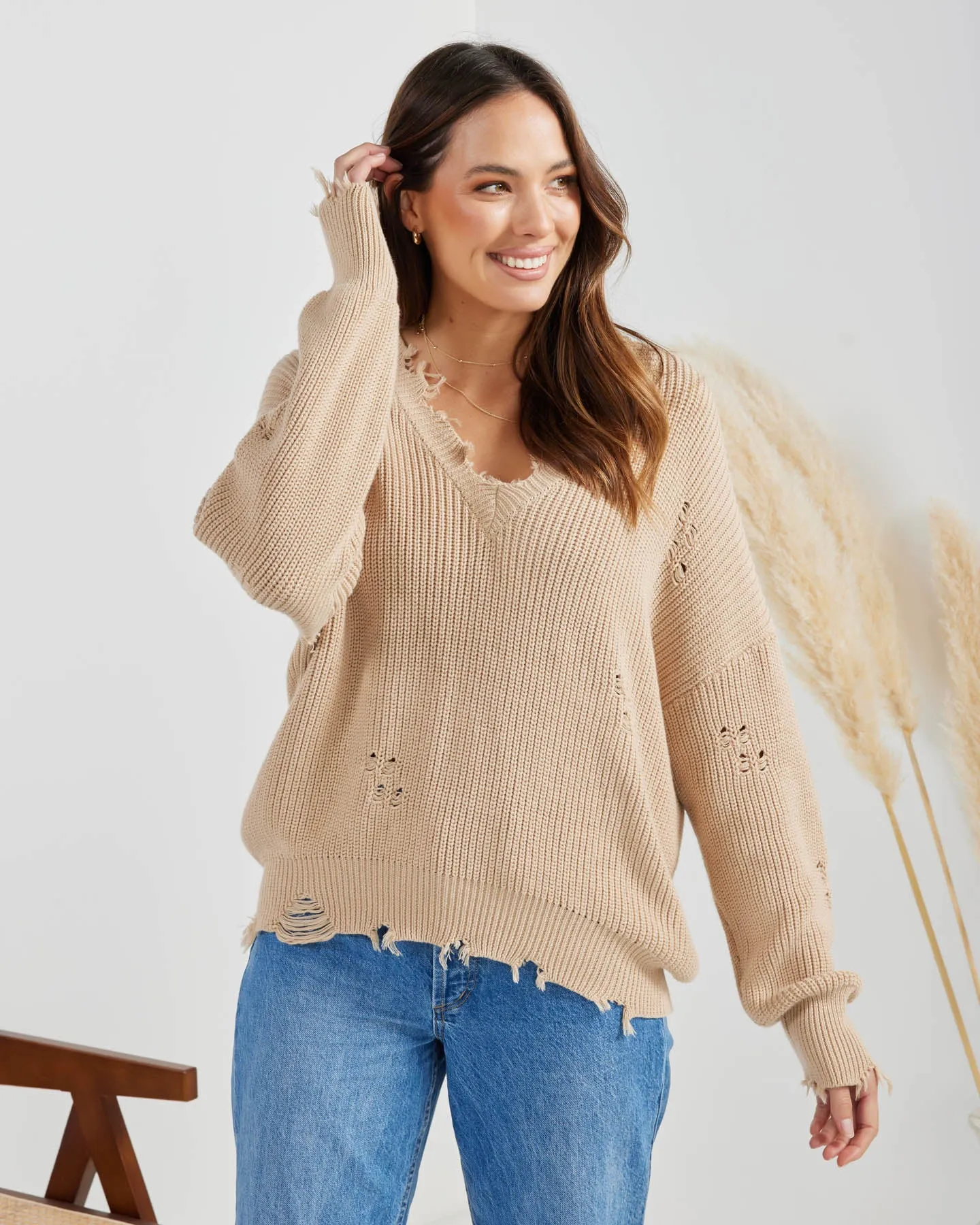 Georgie Knit-Beige