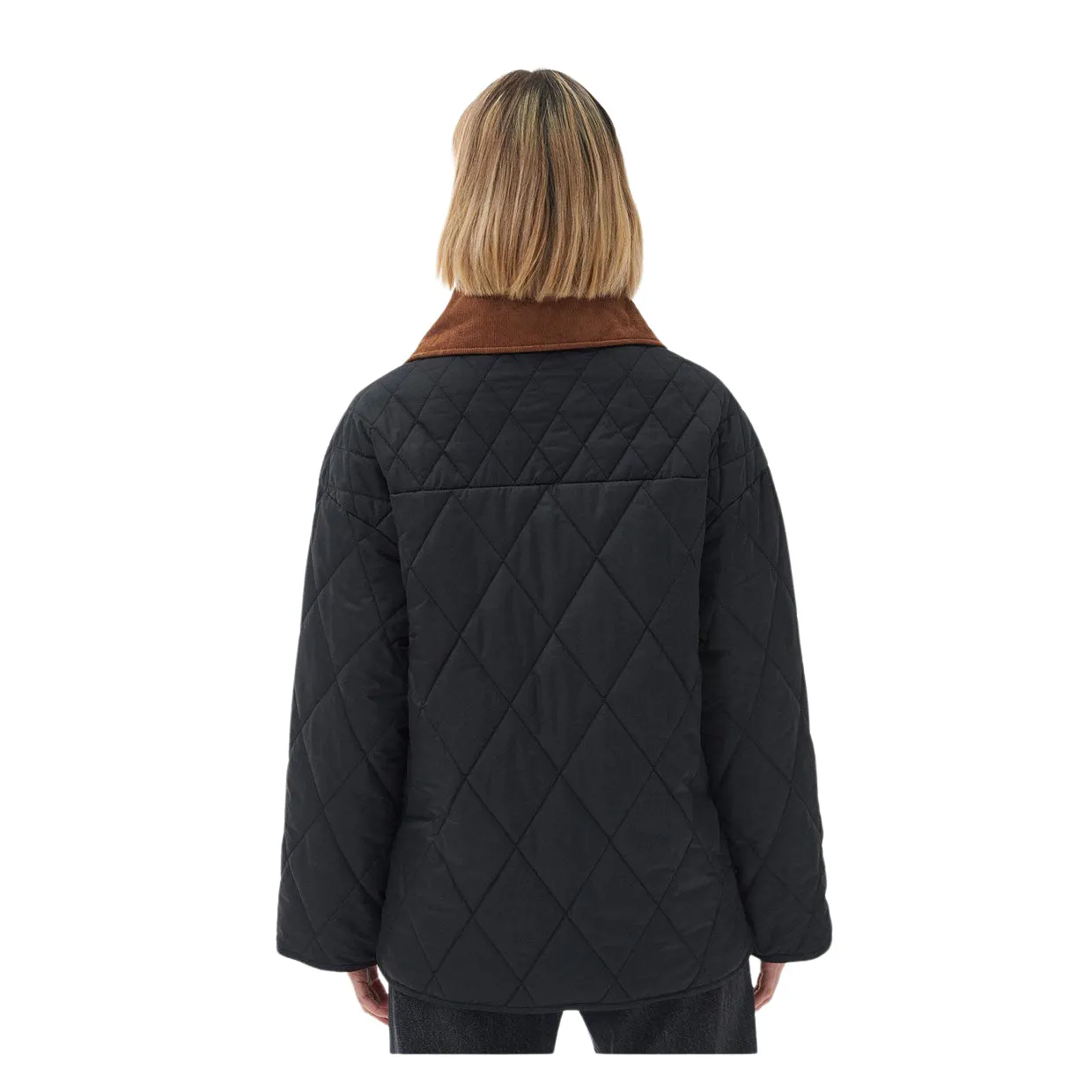 Giubbino Donna Barbour Woodhall Quilted Nero