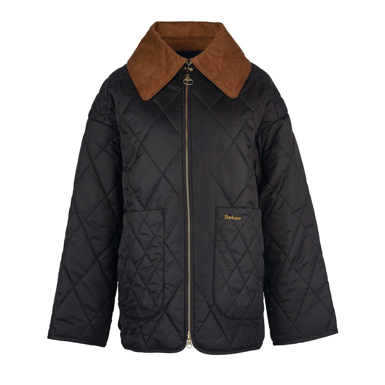 Giubbino Donna Barbour Woodhall Quilted Nero