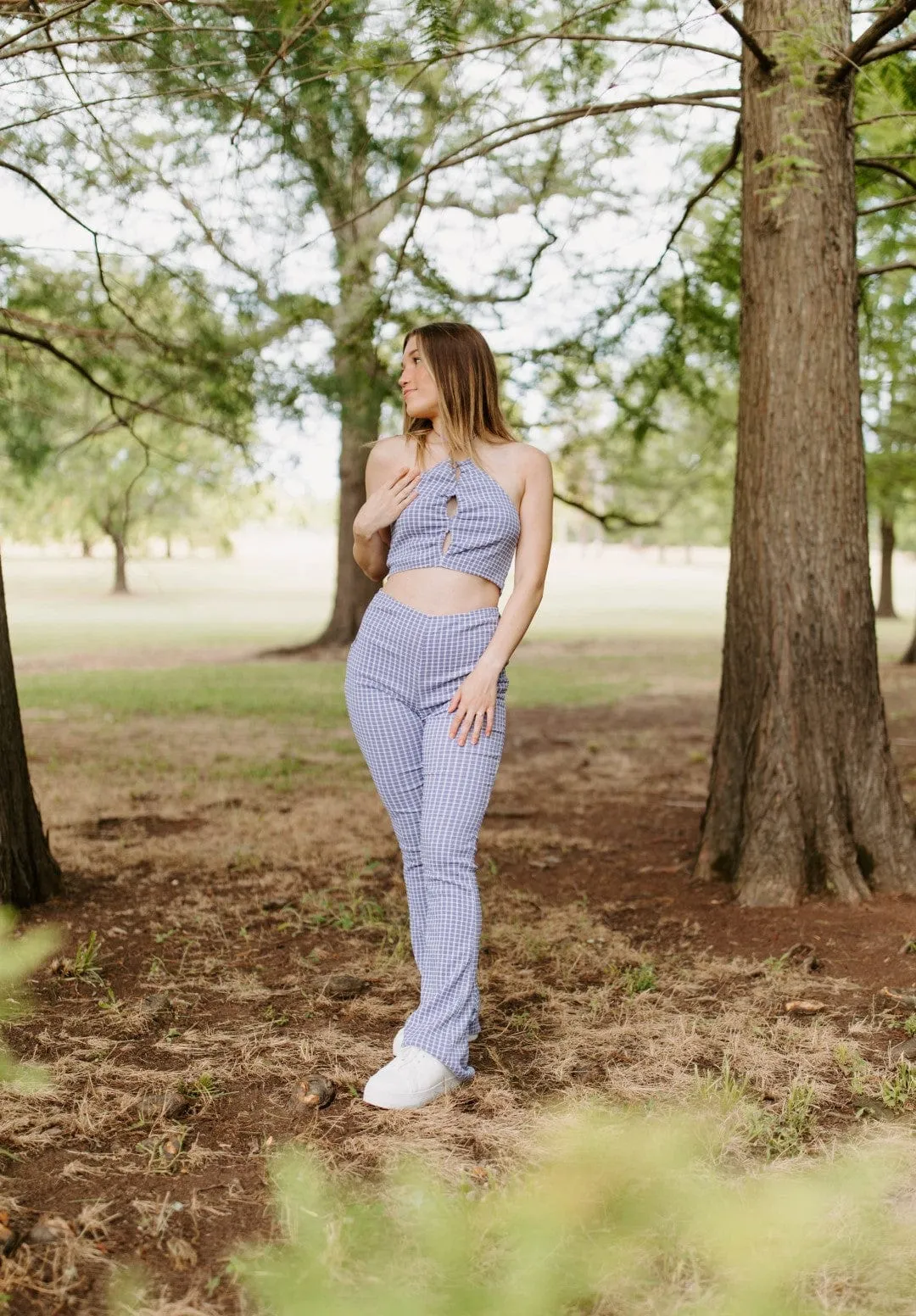 Grape Set High Waisted Pants