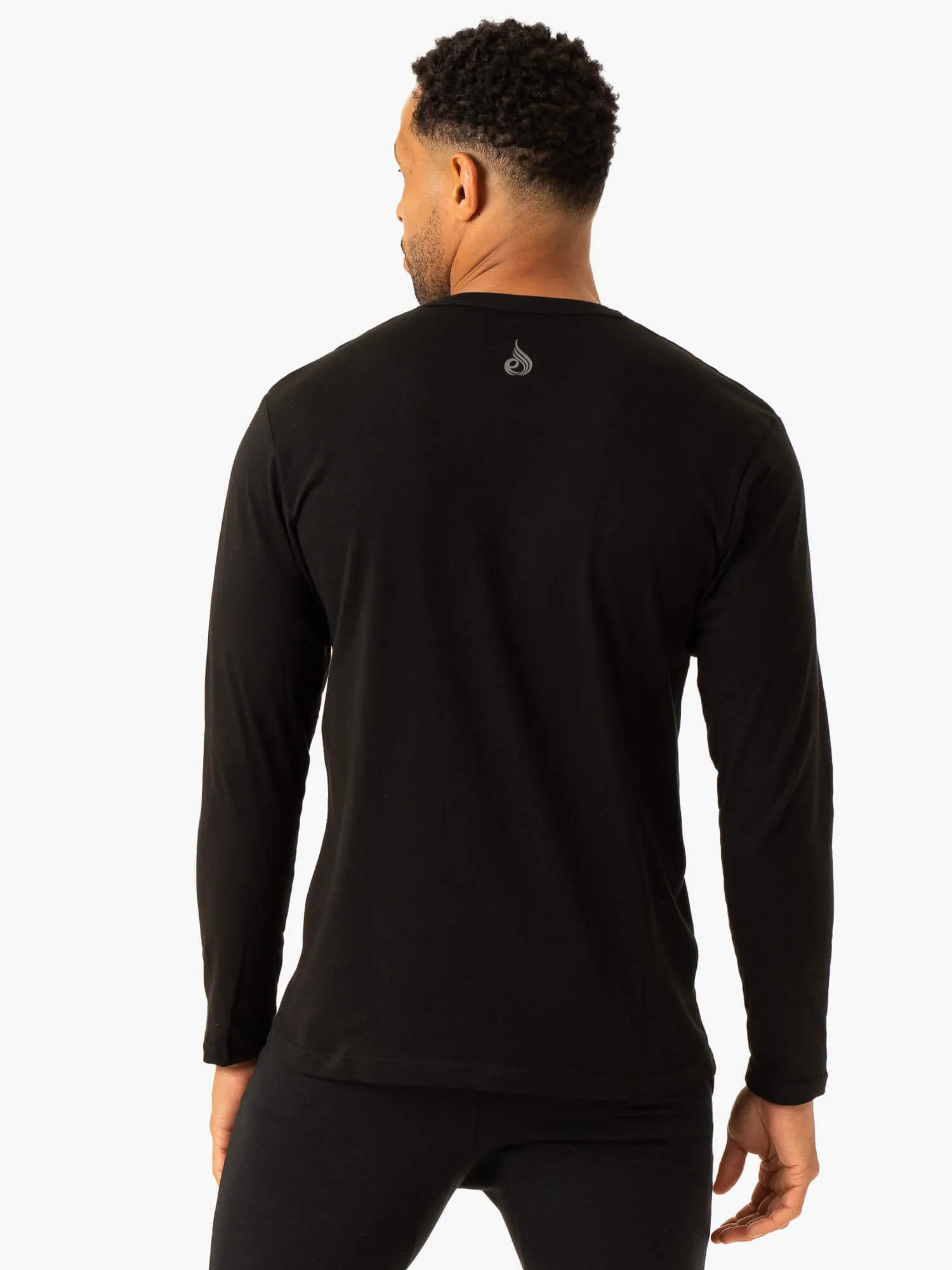 Graphic Long Sleeve T-Shirt - Black