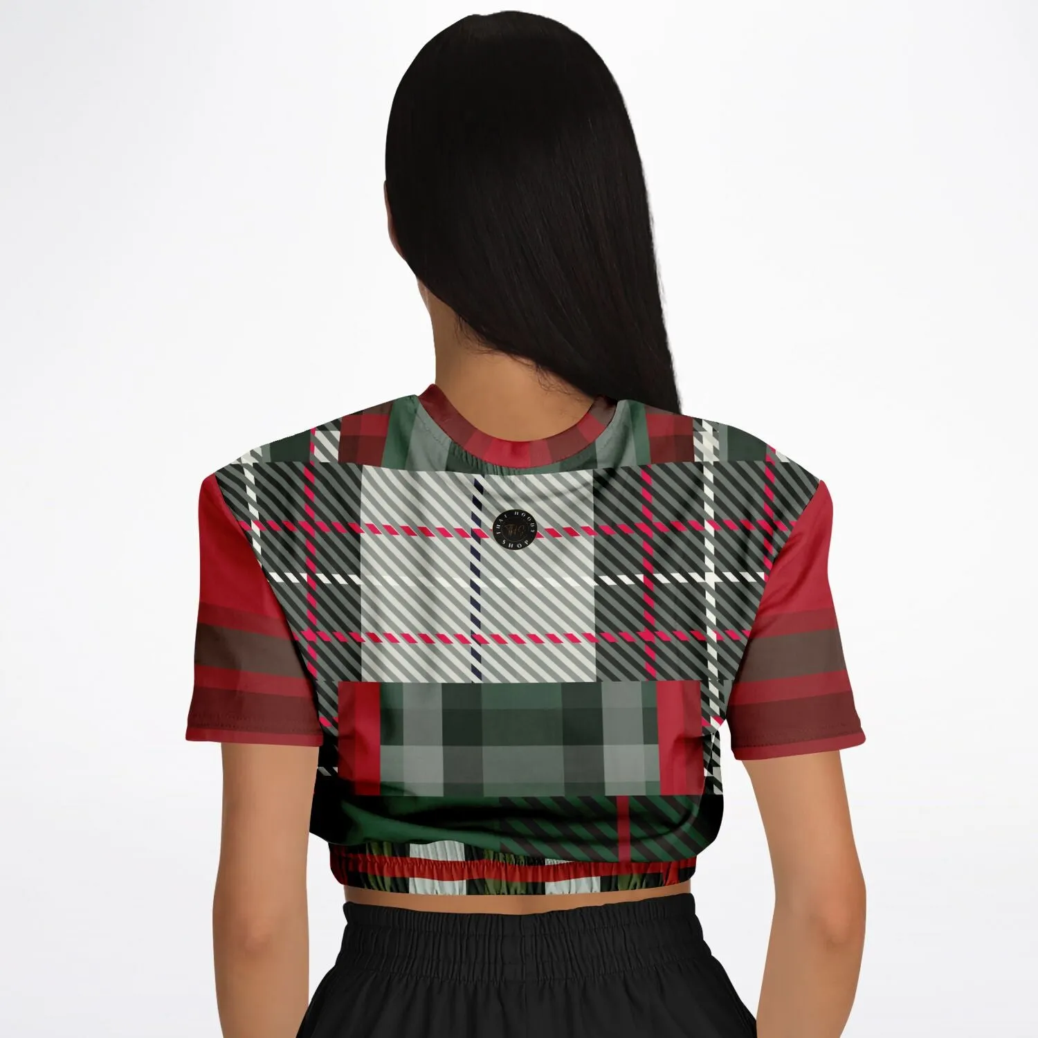 Great Scots Short Sleeve Cropped Eco-Poly Sweater