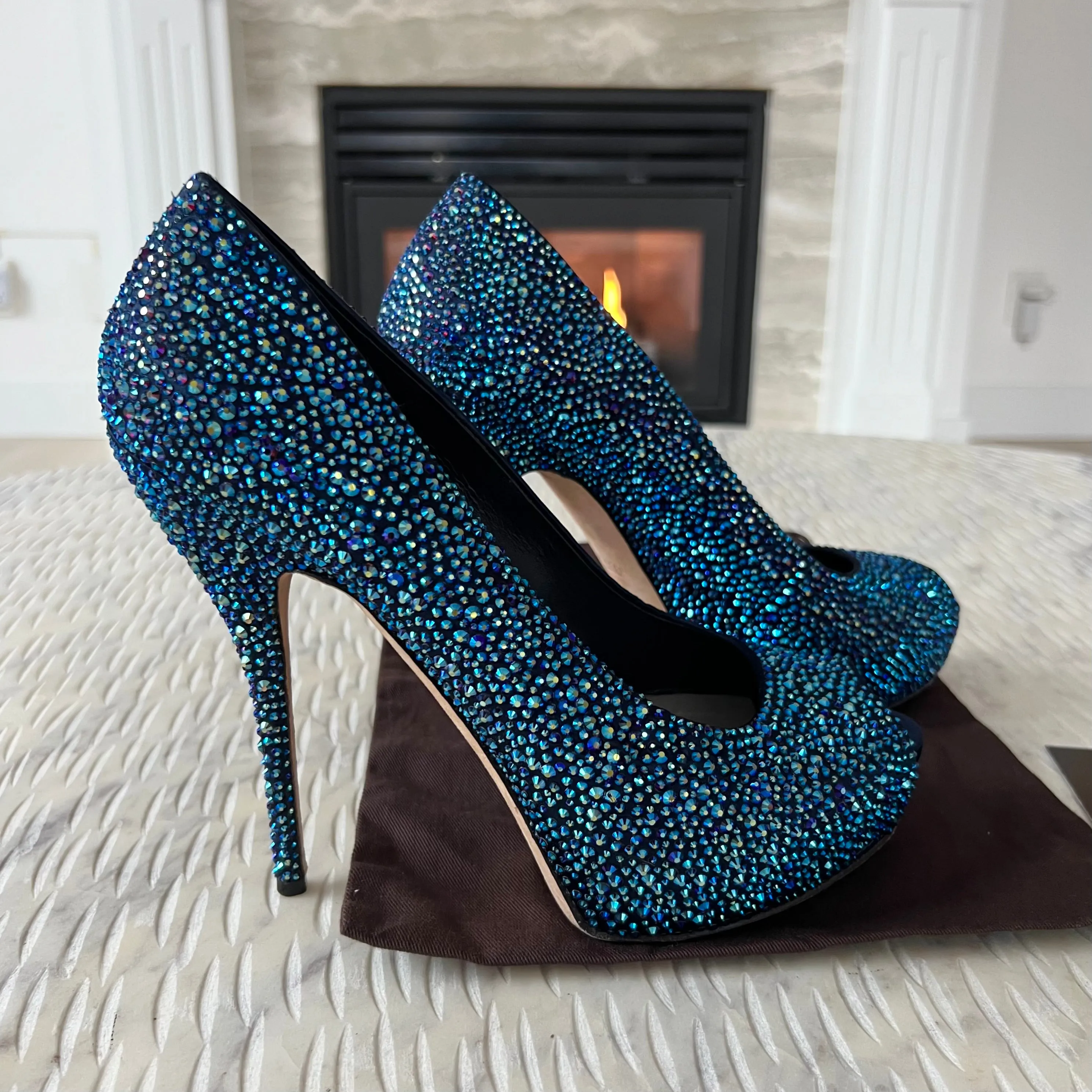 Gucci Strass Crystal Heels