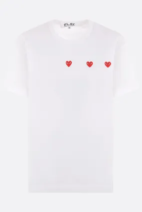 Heart logo print cotton t-shirt