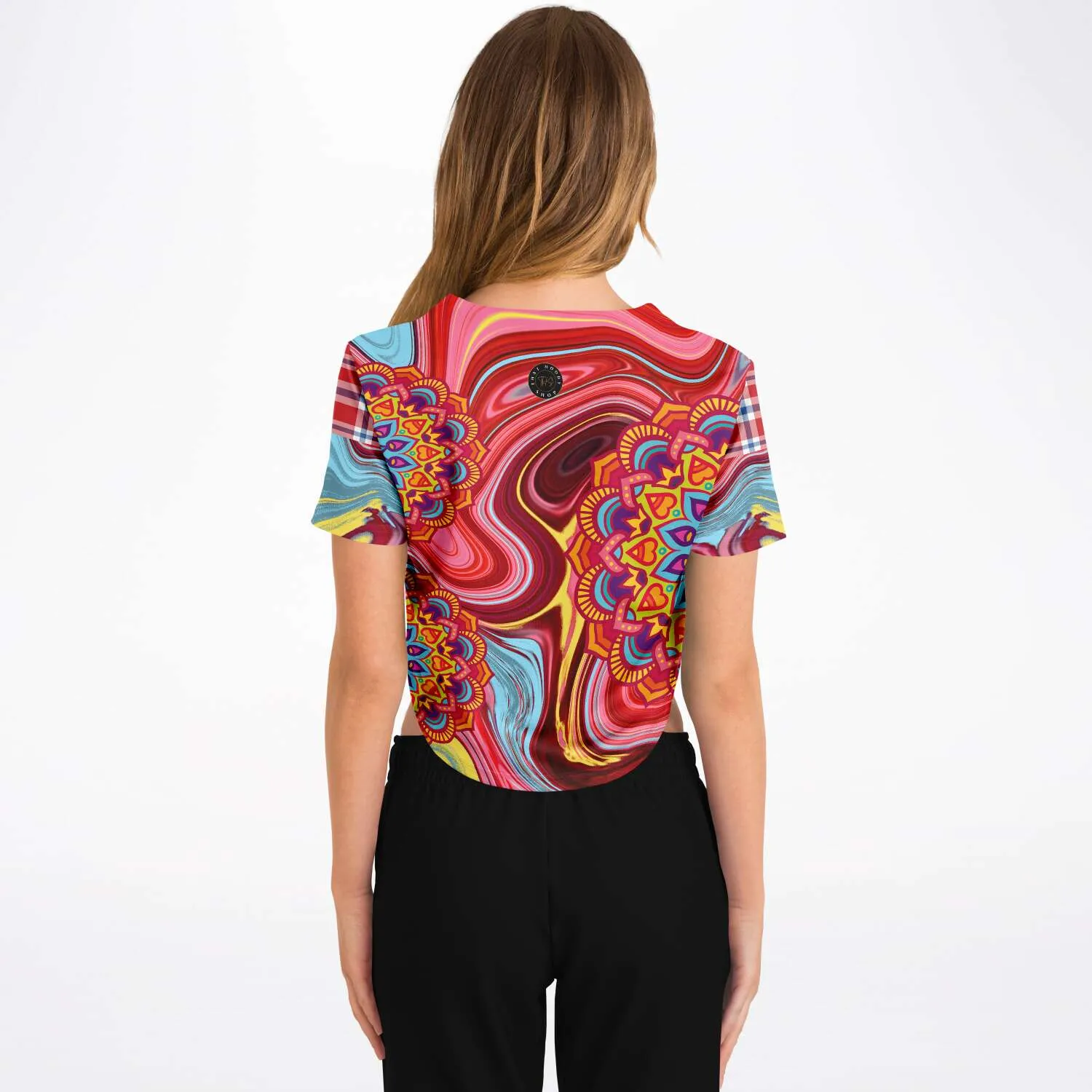 Hippy-Dippy Cropped Button Front Jersey