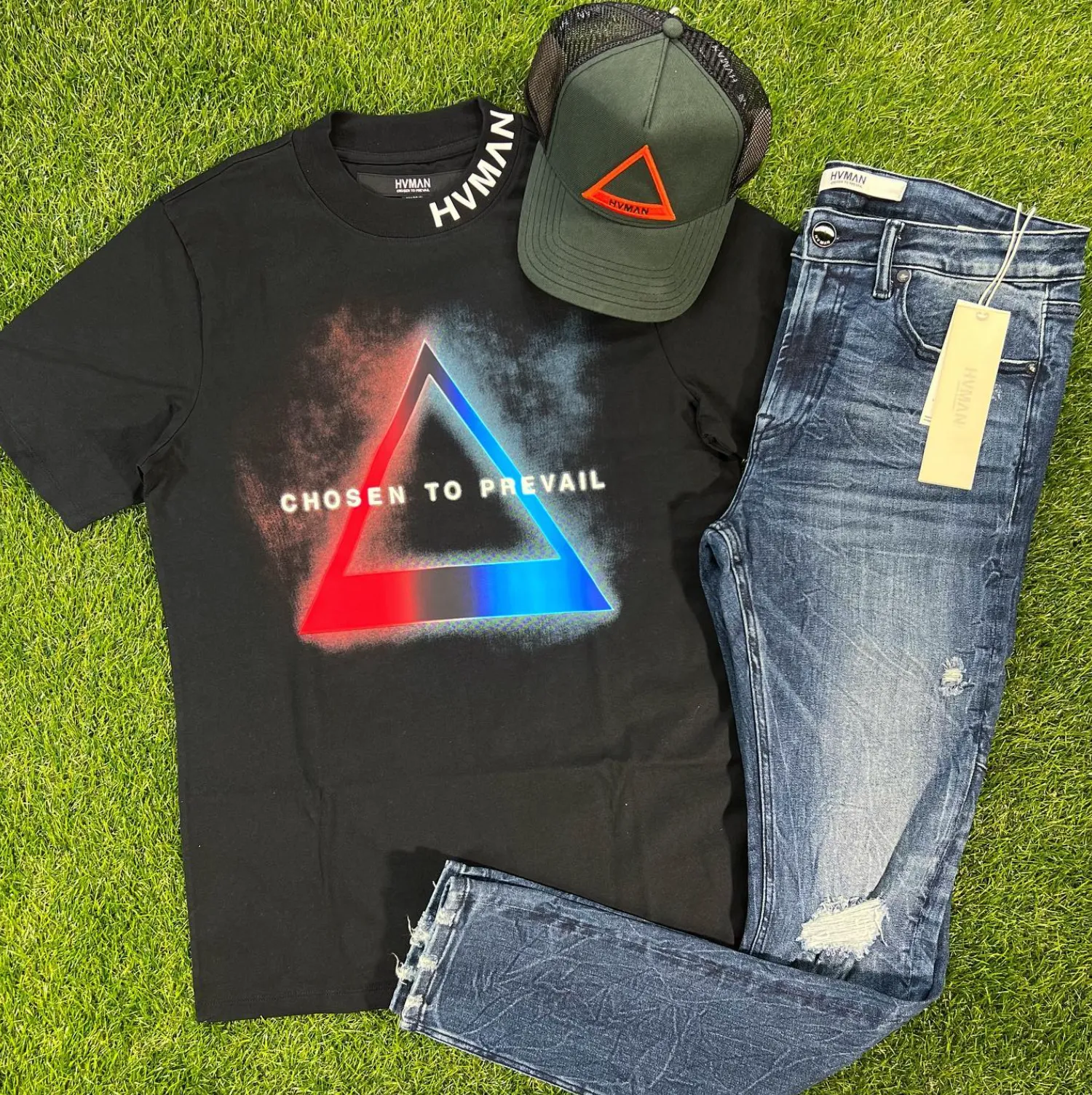 HVMAN Triangle Tee (Black) /D18