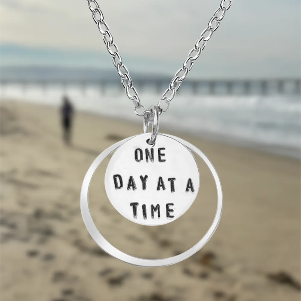 Inspirational One Day at a Time Necklace