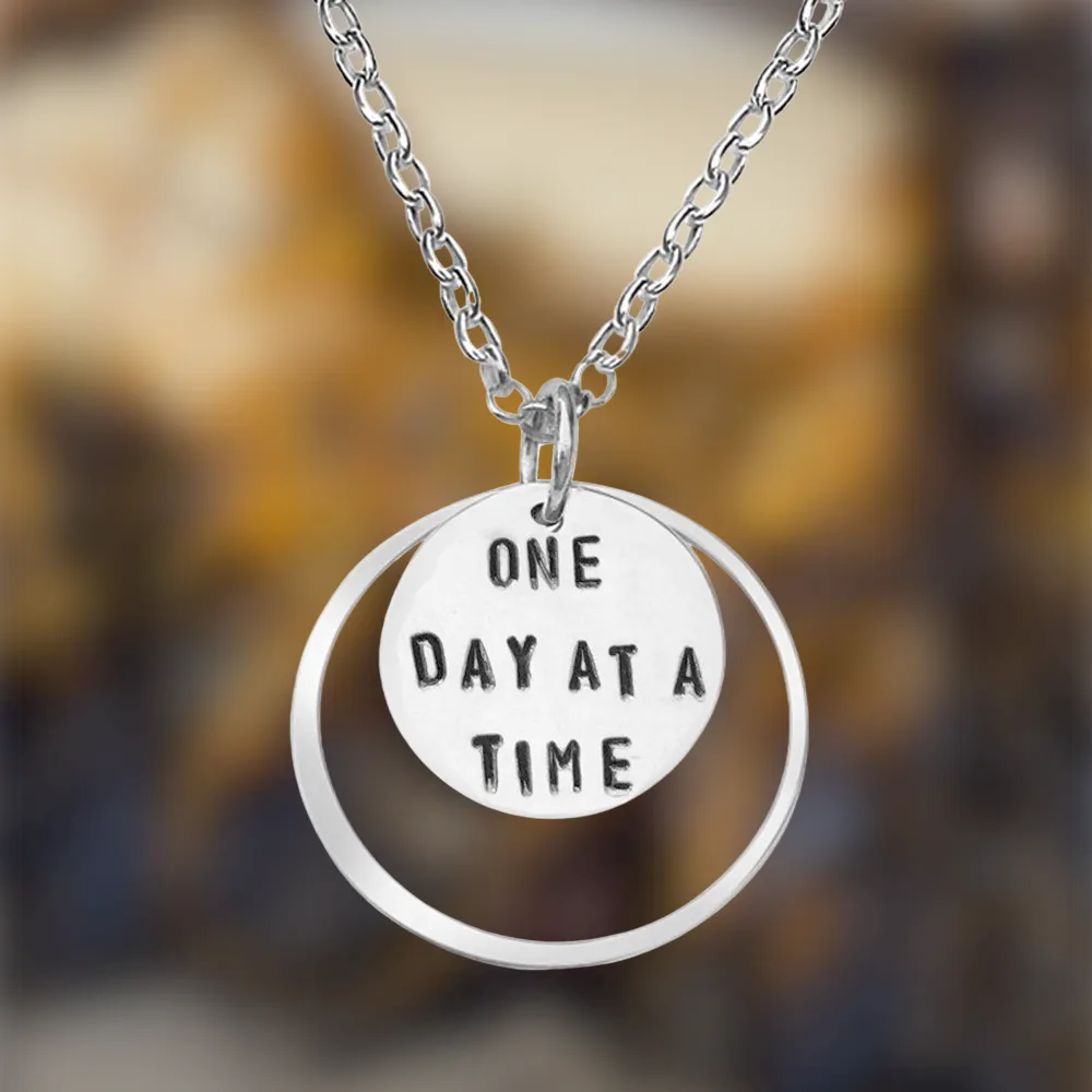 Inspirational One Day at a Time Necklace