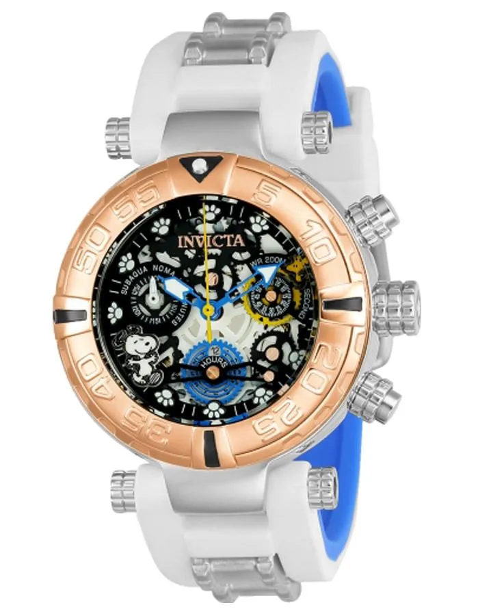 INVICTA Character Collection Womens Watch - Peanuts - Rose Gold-Tone - Sub-dials