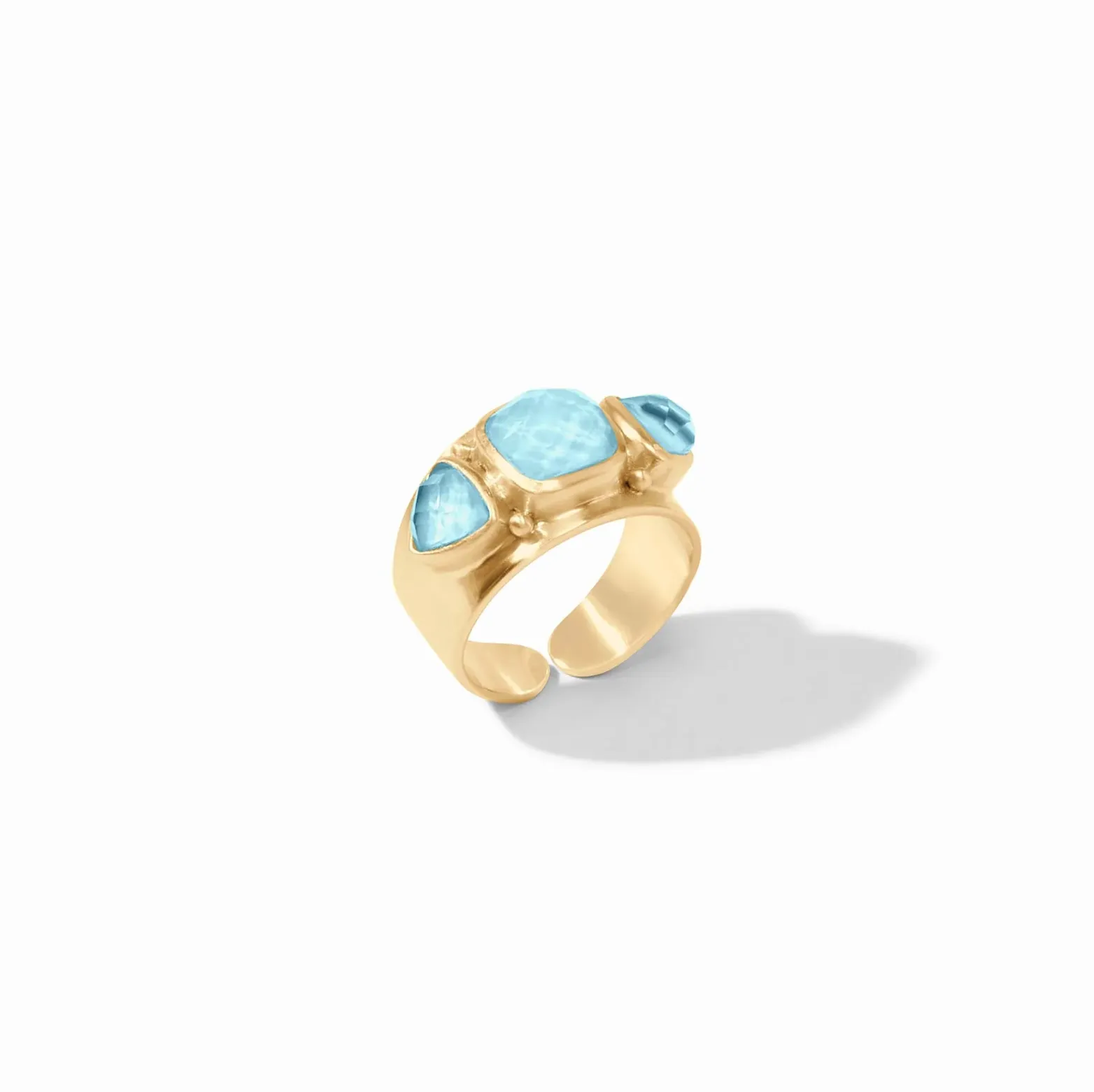 Julie Vos Aquitaine Ring, Aquamarine Blue