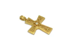 Justinian Piety Diamond & Gold Cross