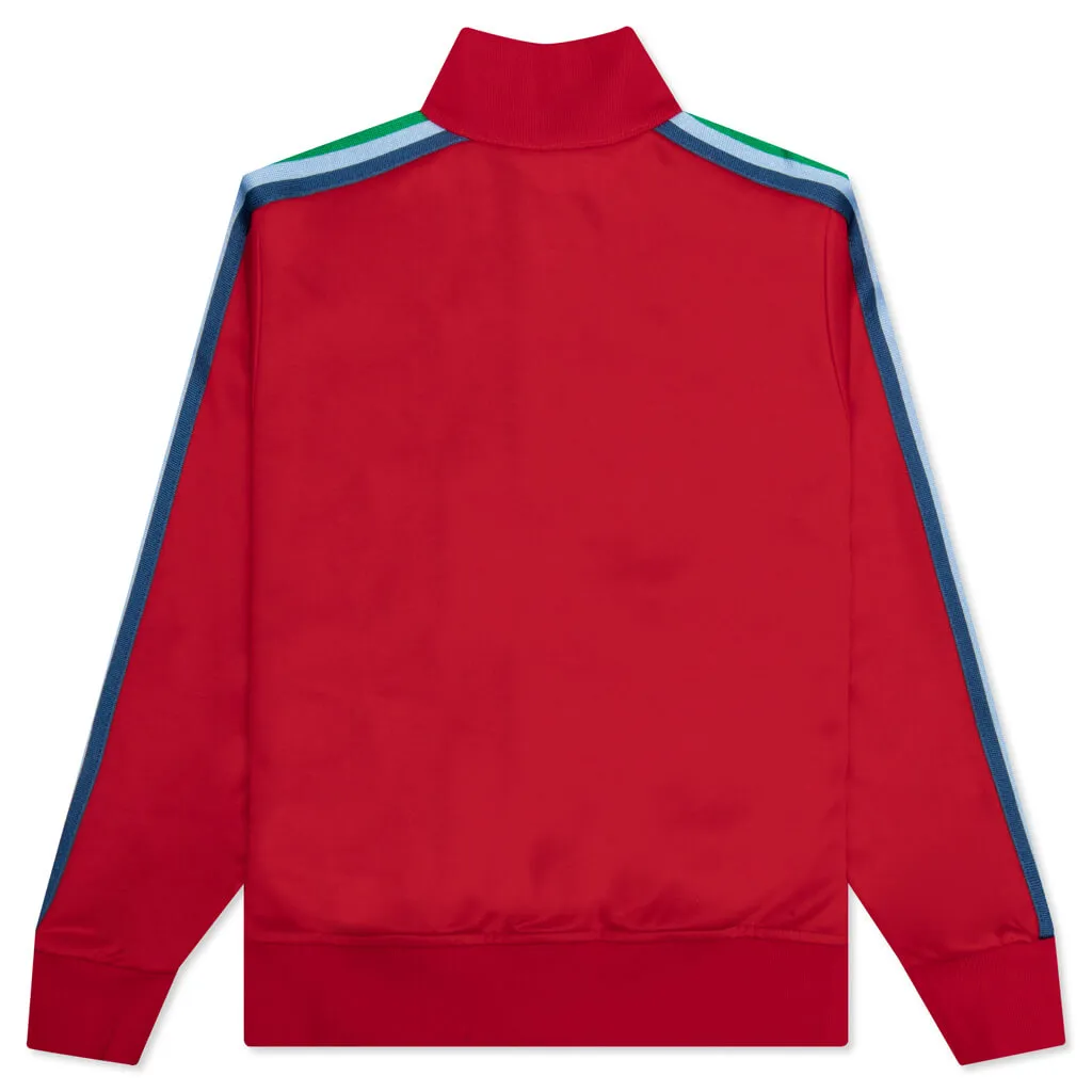 Kids Logo Rainbow Track Jacket - Red/White