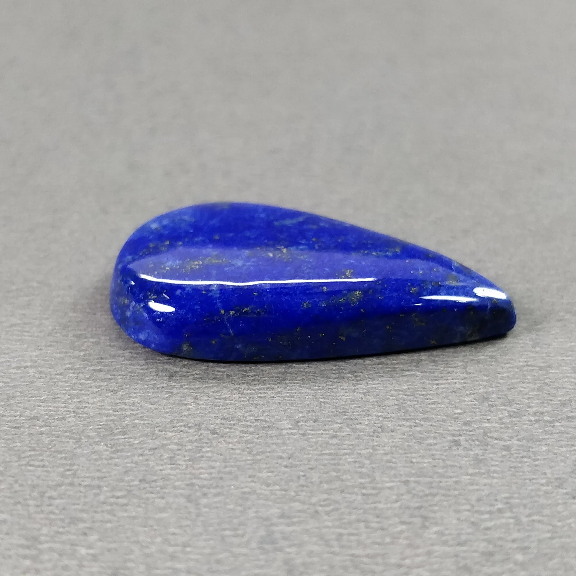 LAPIS LAZULI Gemstone Cabochon : 31.05cts Natural Untreated Blue Lapis Pear Shape 32.5*21.5mm