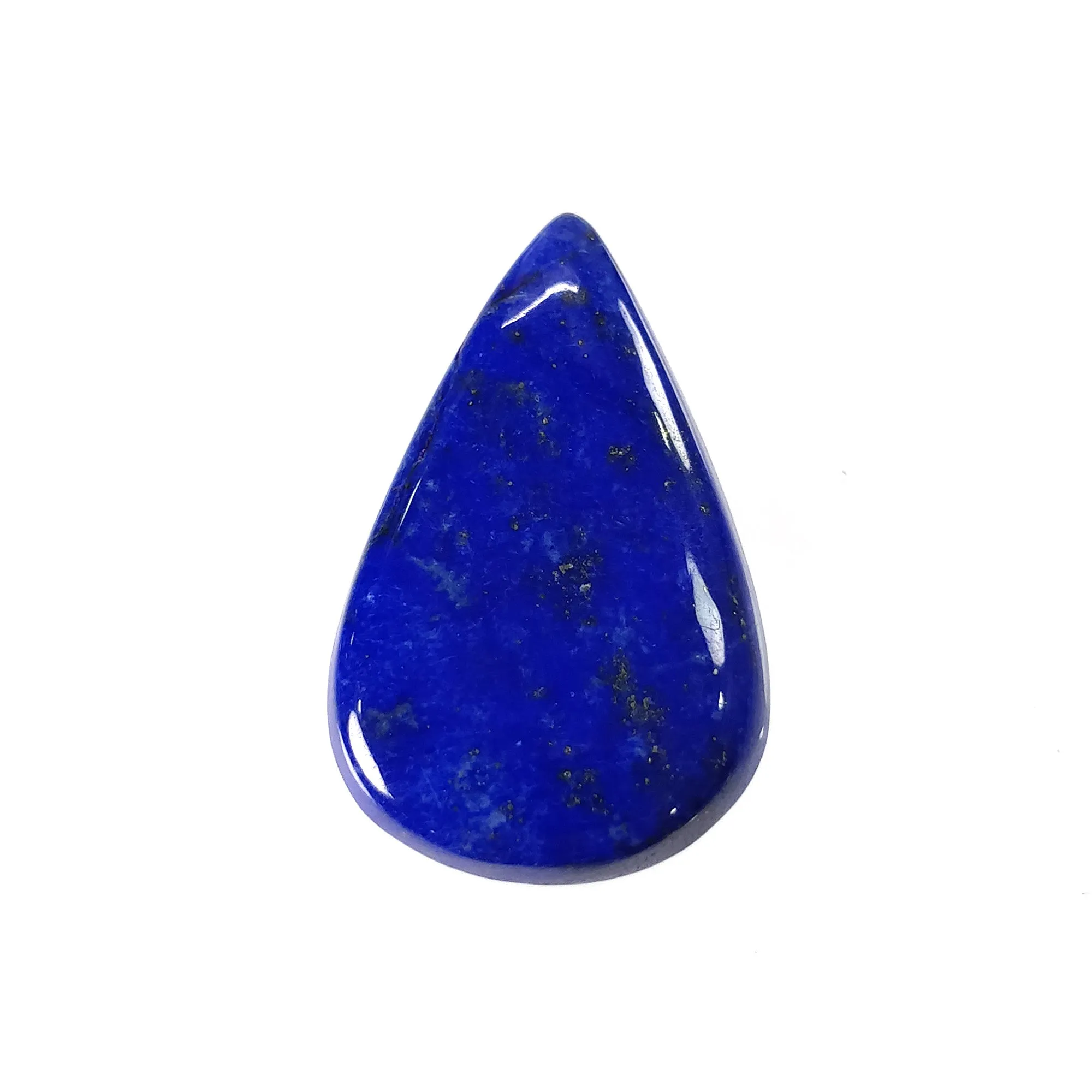 LAPIS LAZULI Gemstone Cabochon : 31.05cts Natural Untreated Blue Lapis Pear Shape 32.5*21.5mm