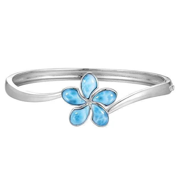 Larimar Plumeria Kai Bangle