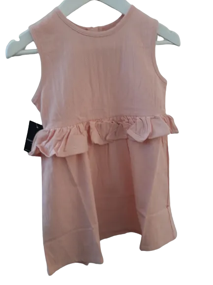 *Last One* Tiny Tribe Pink Peplum Dress - Size 7yr