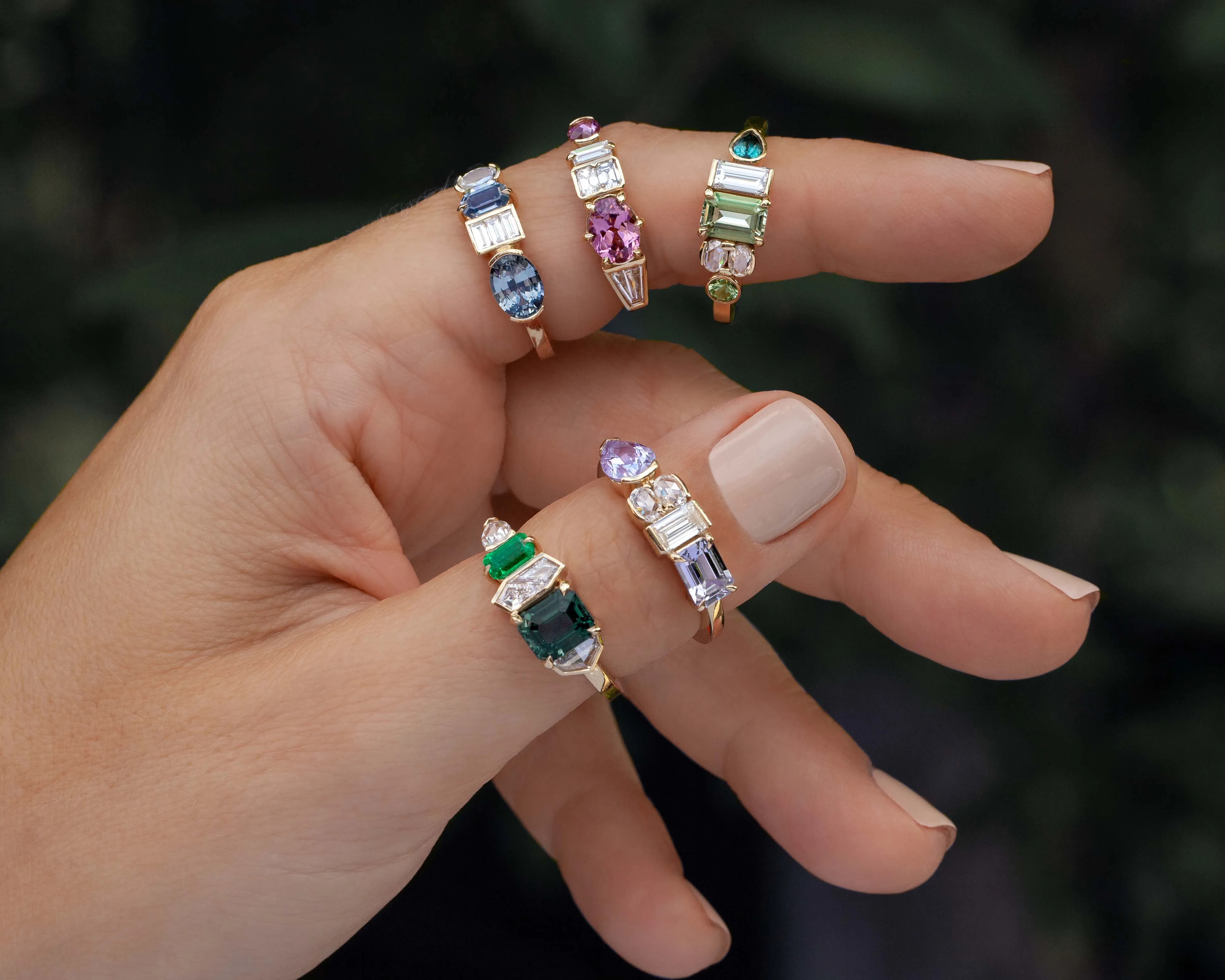 Lavender Patchwork Ring