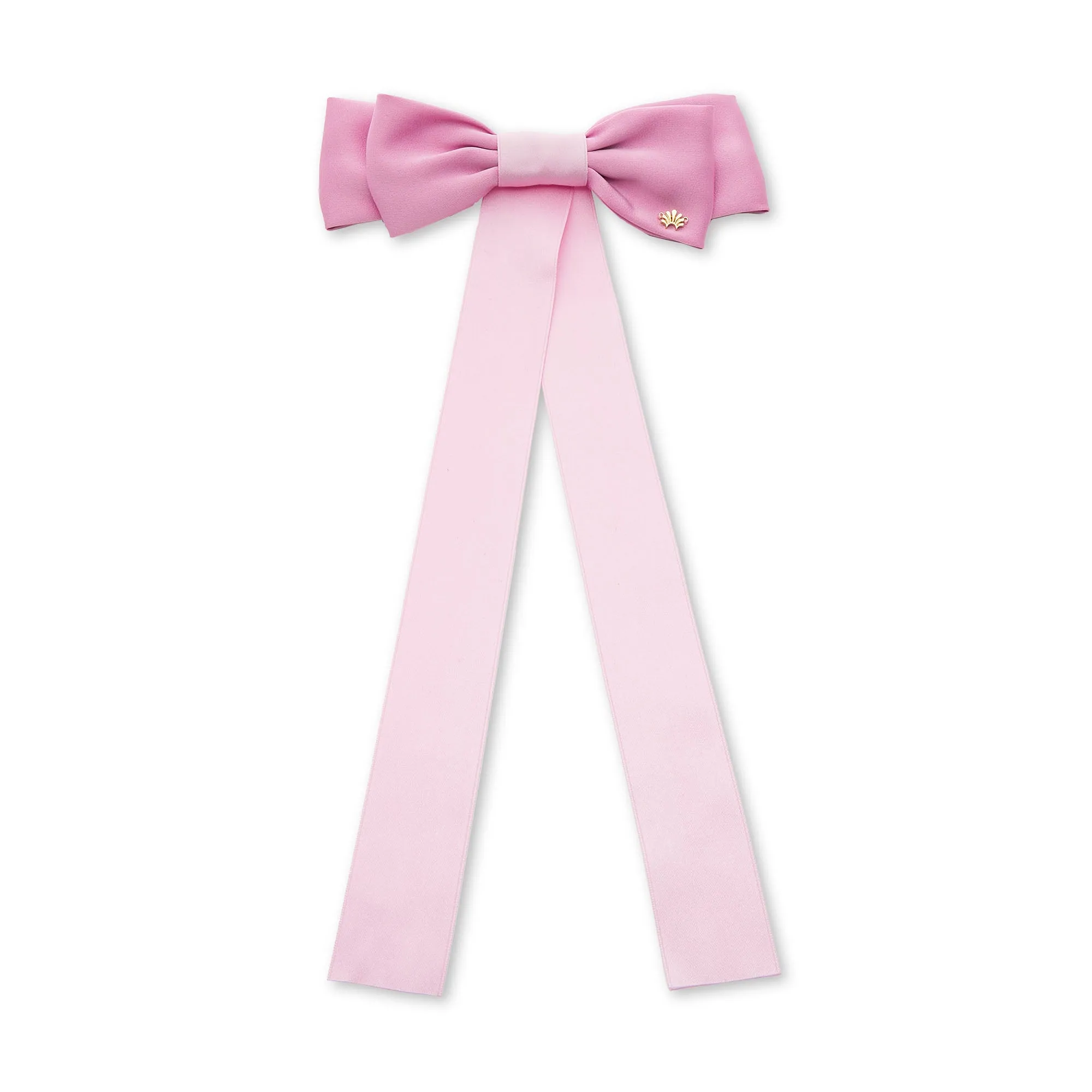 LIPSTICK PINK JANE BOW BARRETTE