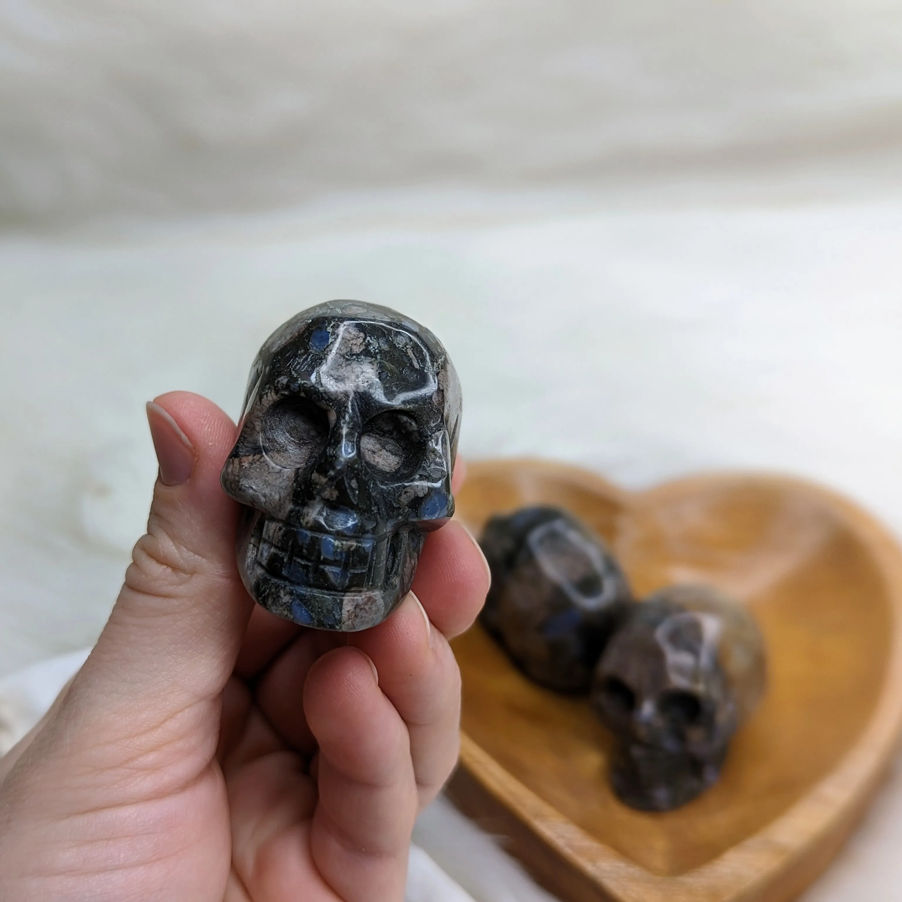 Llanite Skull Carving ~ Unique Energy and Patterns~