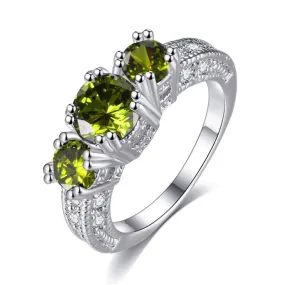 Love Crystal Peridot Ring