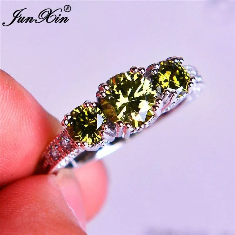 Love Crystal Peridot Ring