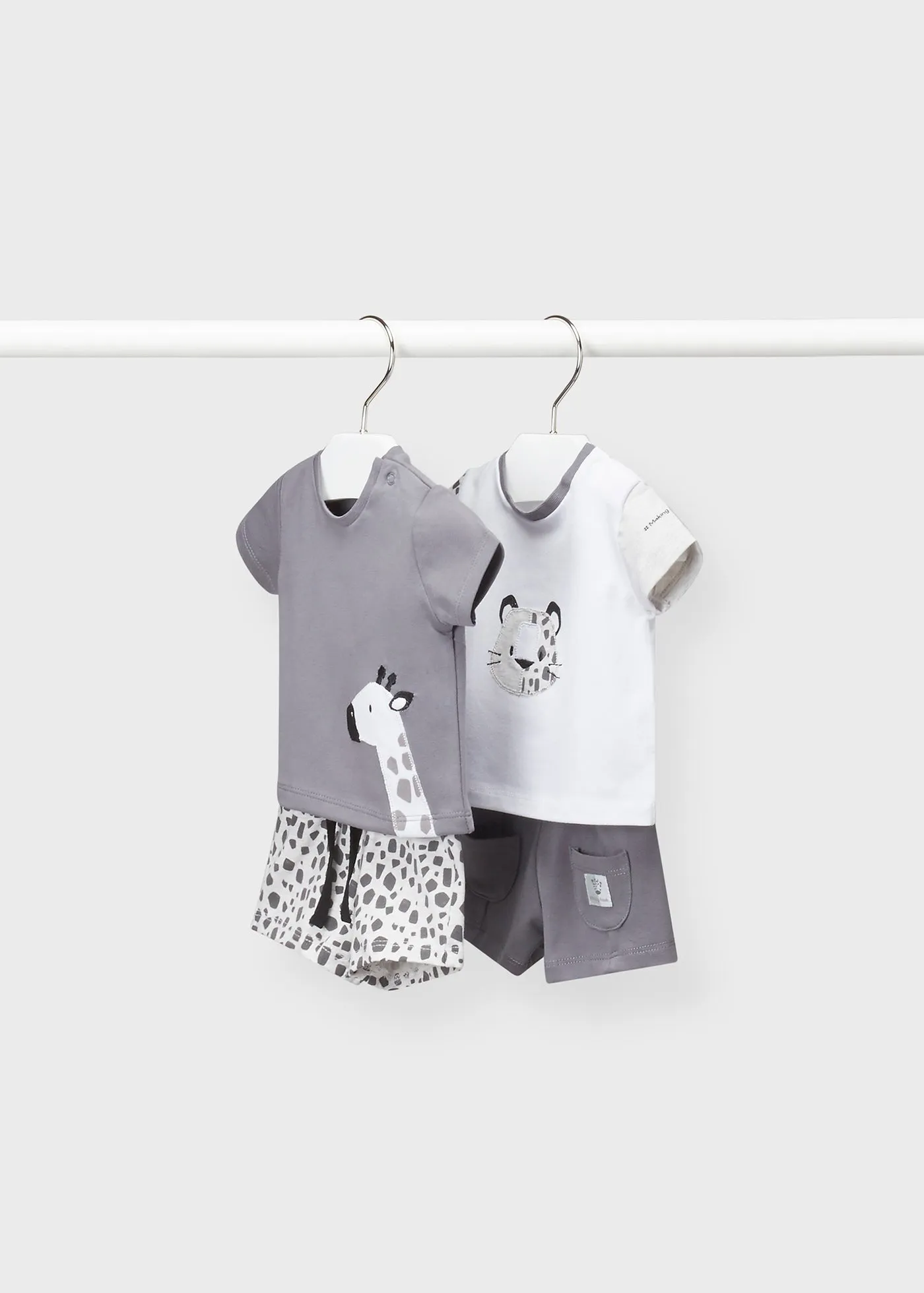 Mayoral Baby Short 4pc Set_ Grey 1651-88