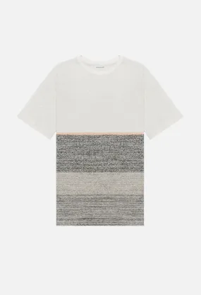 Melange Border Tee / Grey Melange