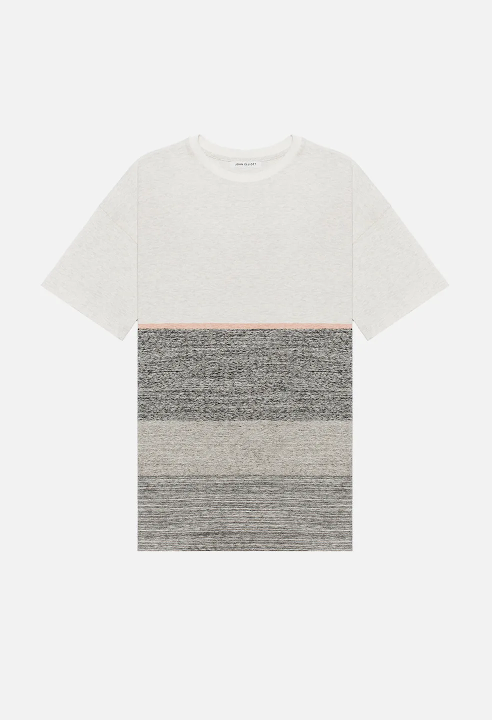 Melange Border Tee / Grey Melange