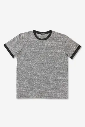 Men's Short Sleeve Ringer Tee - Grey Black