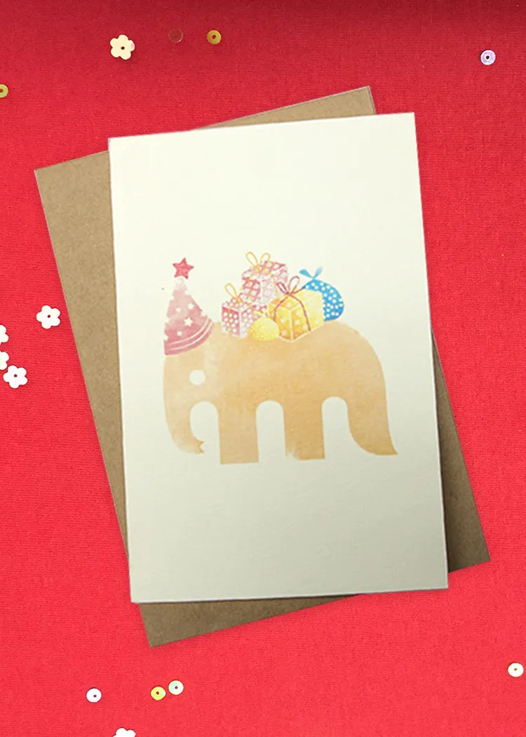 Merry Christmas Card Haathi