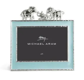 Michael Aram 4x6 Elephant Frame - Blue