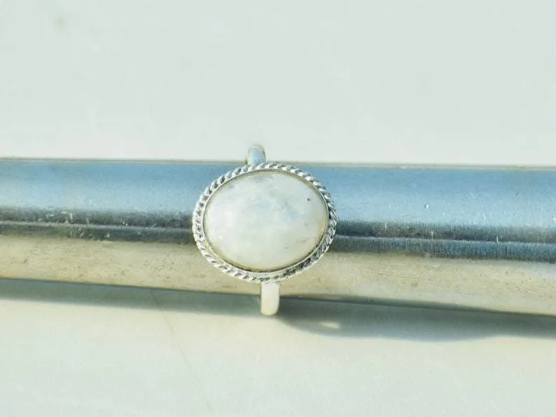 Moonstone Silver Statement Ring,Handmade Jewelry,Christmas Gift,Gift for Her