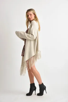 Muche et Muchette Angel w/ Fringes Hem Long Cardigan