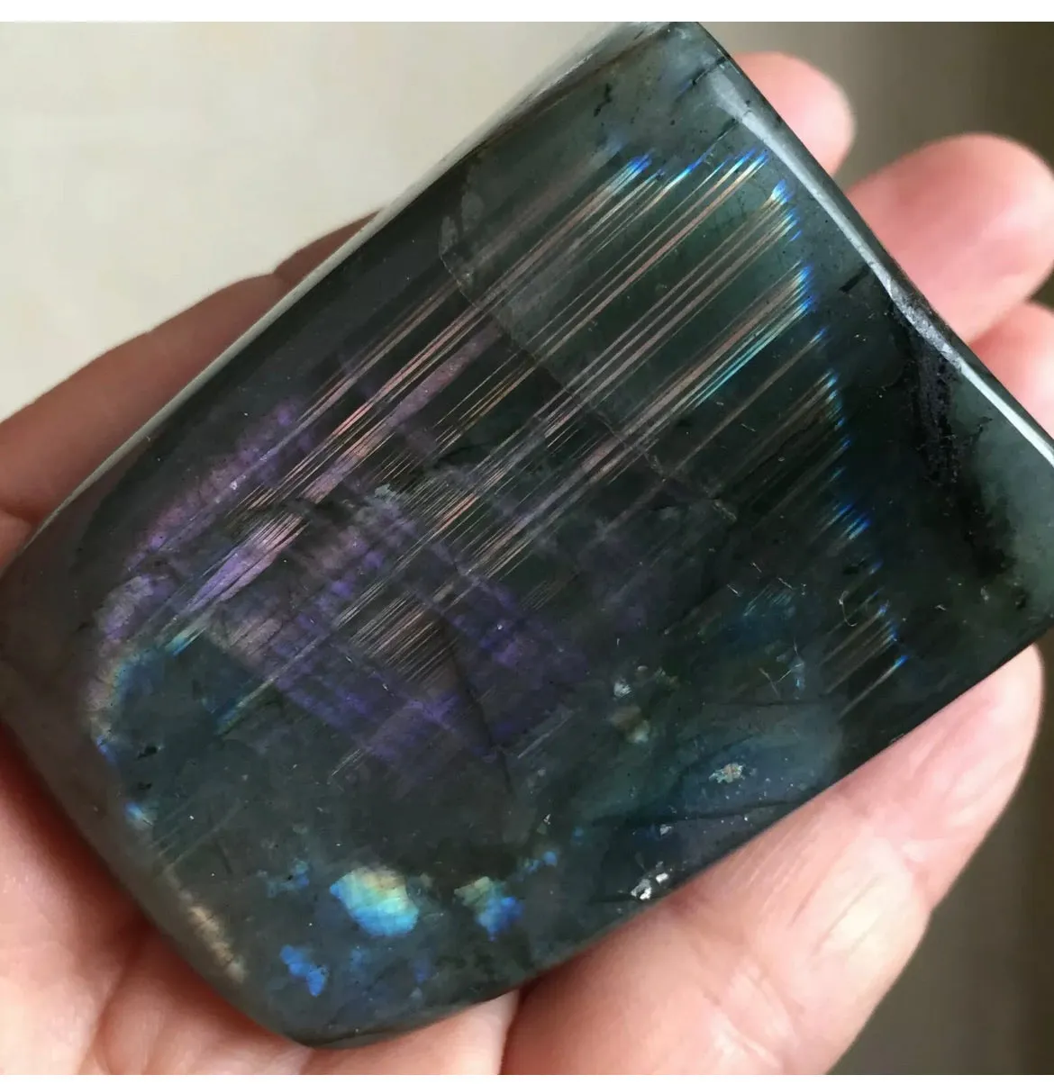 Natural Labradorite Quartz Crystal