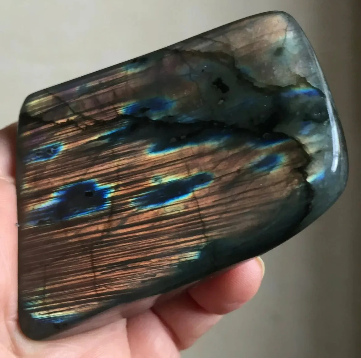 Natural Labradorite Quartz Crystal