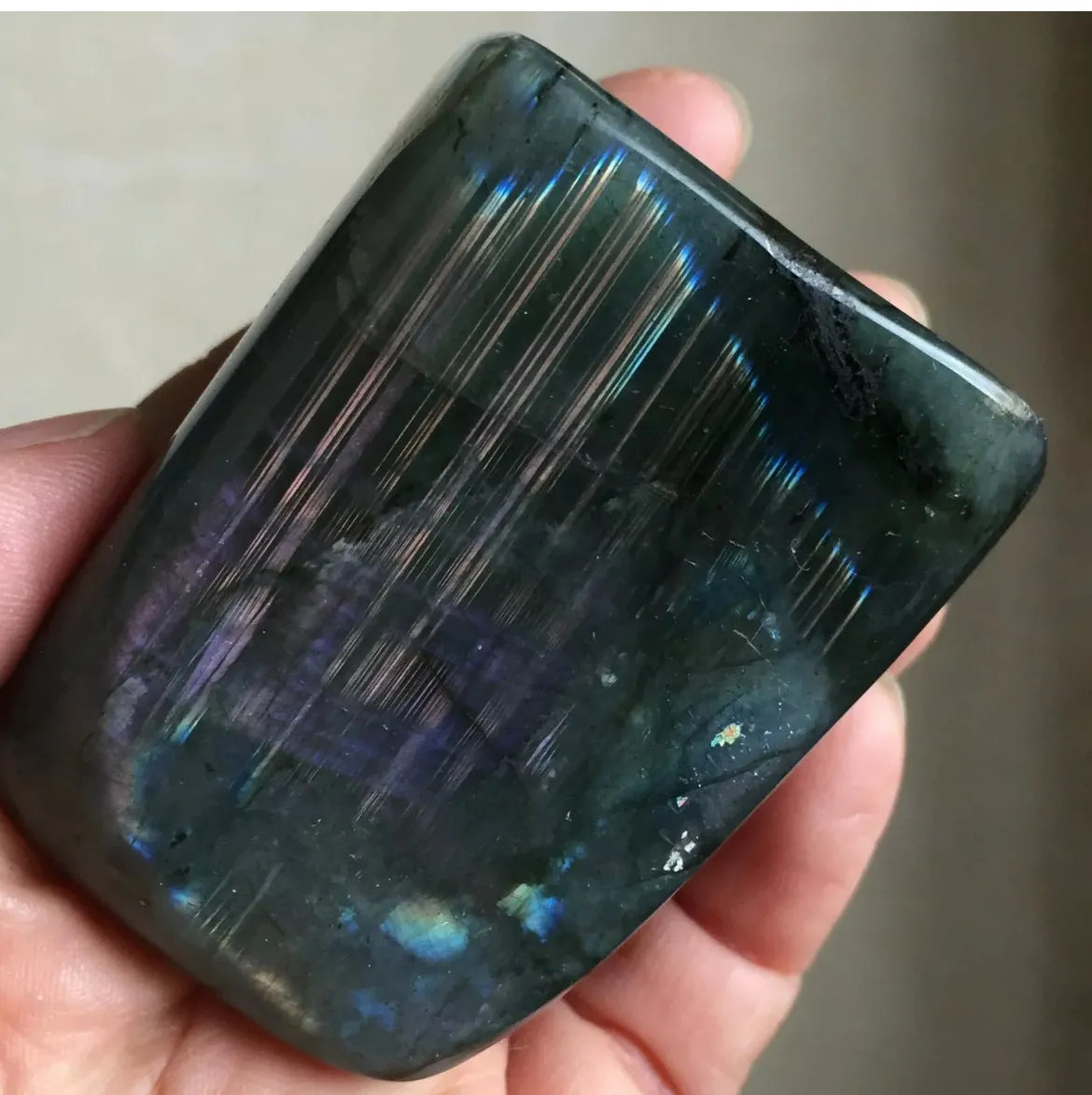 Natural Labradorite Quartz Crystal