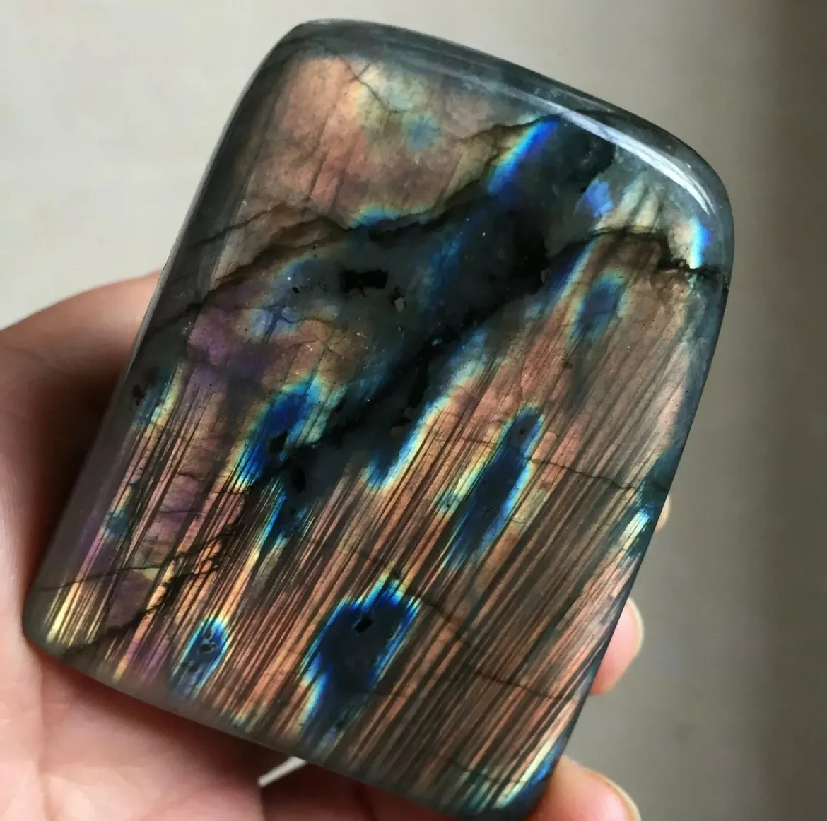 Natural Labradorite Quartz Crystal