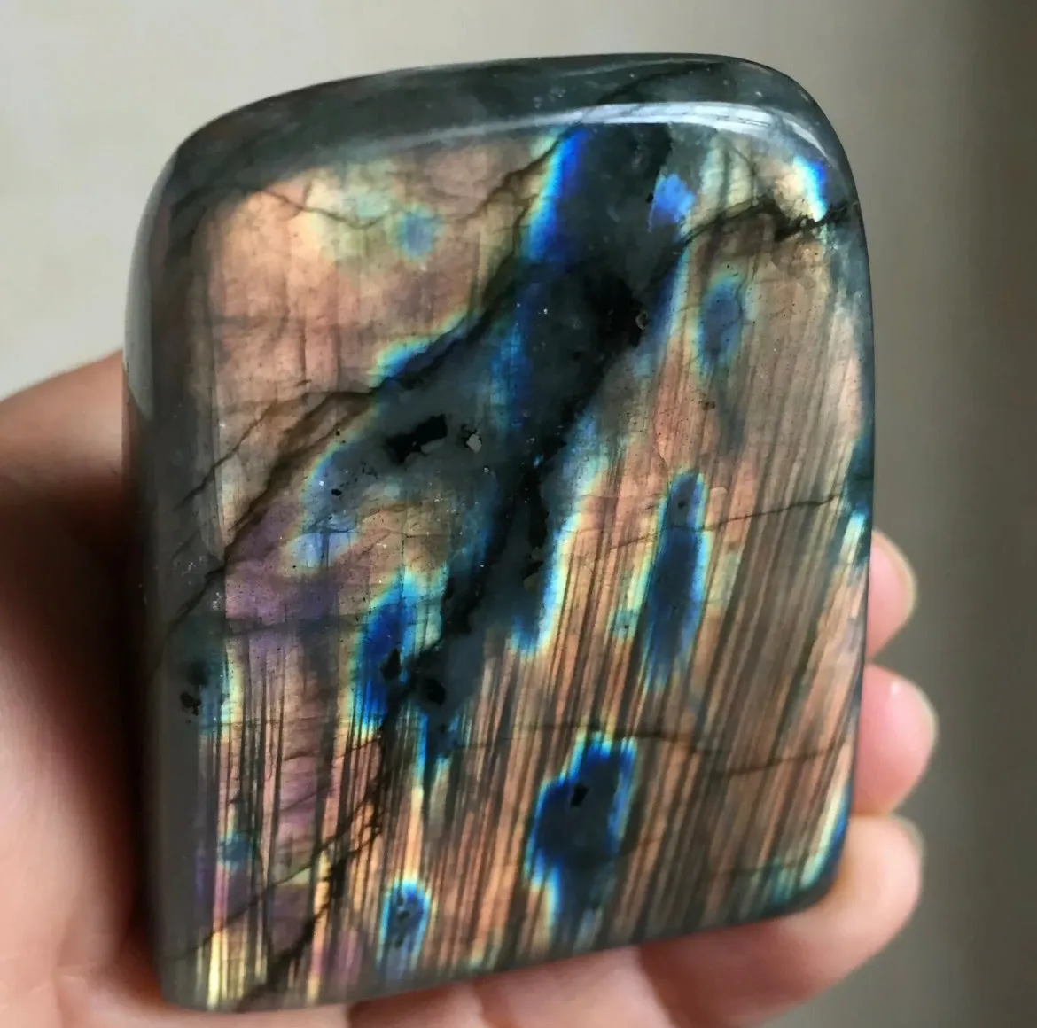 Natural Labradorite Quartz Crystal