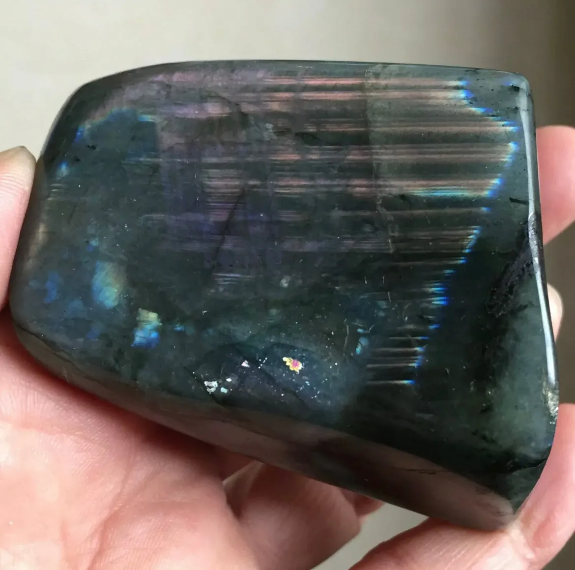 Natural Labradorite Quartz Crystal