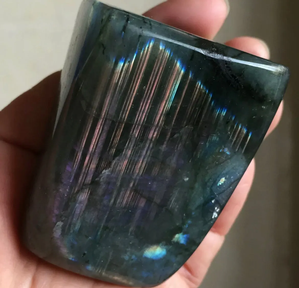 Natural Labradorite Quartz Crystal