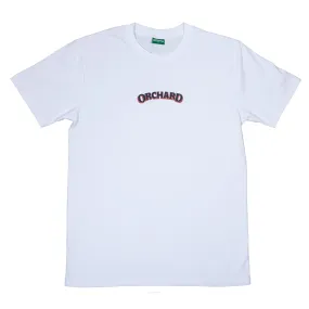 Orchard Text Shadow Tee White/Midnight/Red