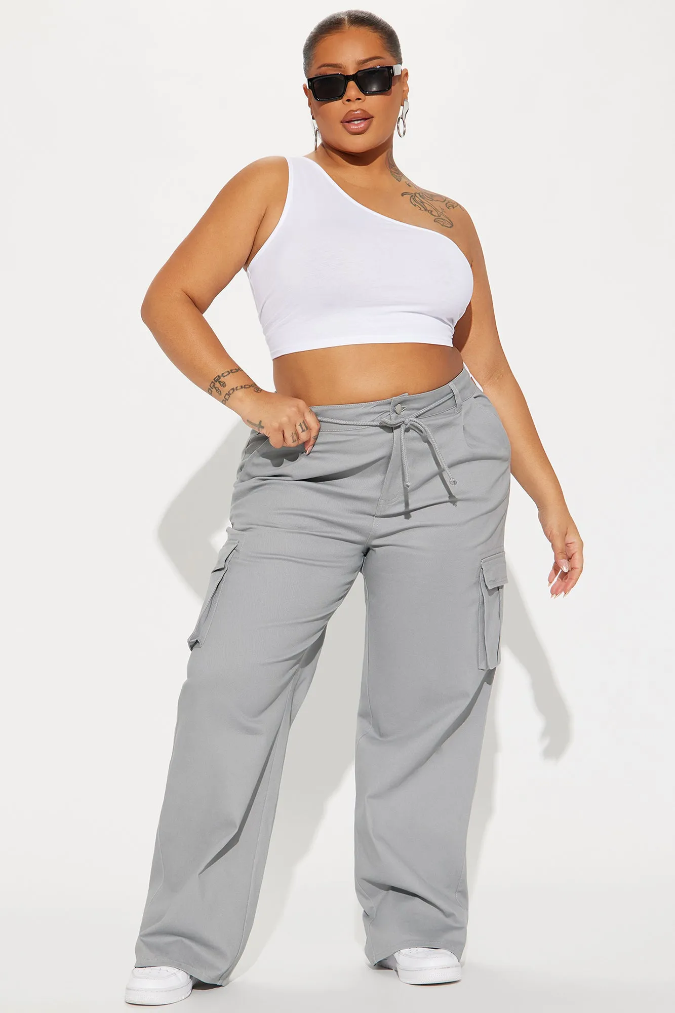 Out For The Day Cargo Pant - Grey