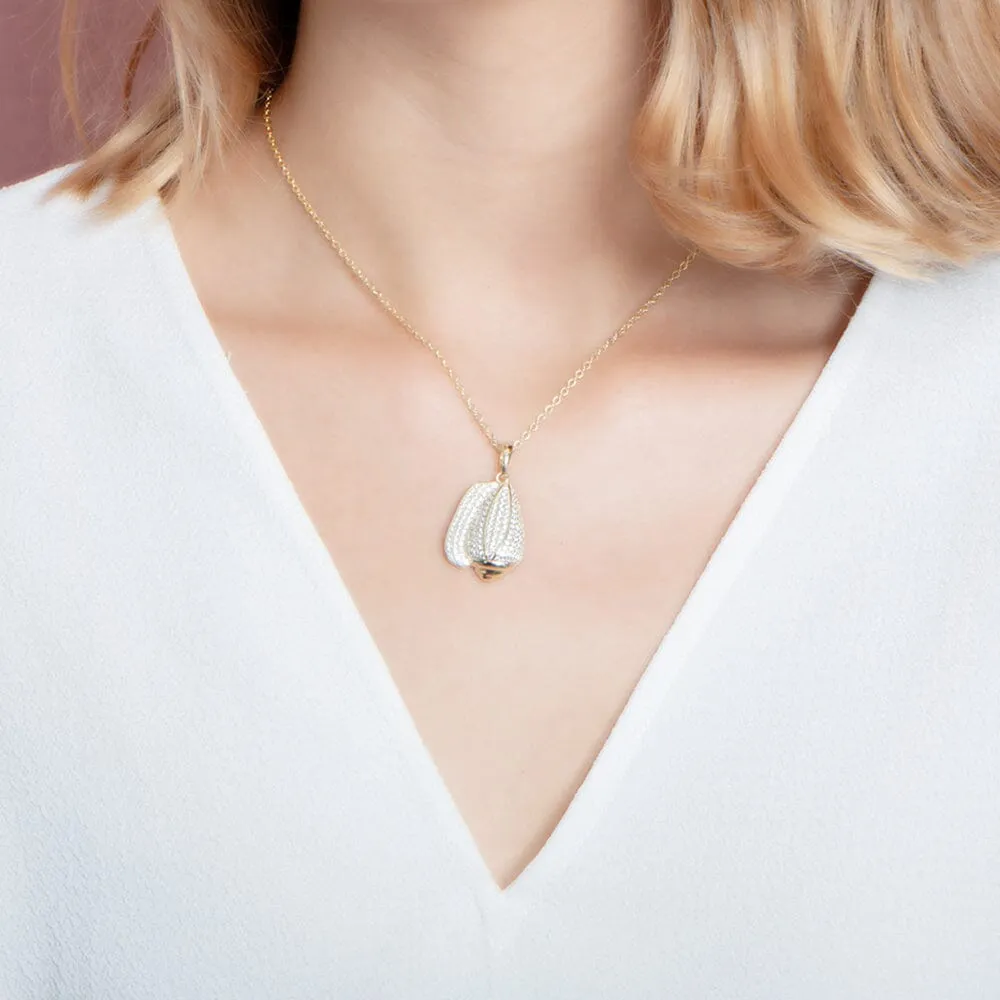 Pavé Conch Shell Pendant