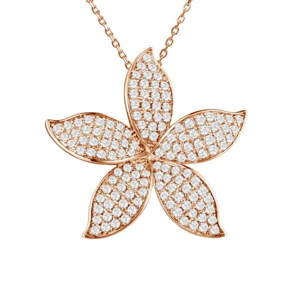 Pavé Island Orchid Pendant