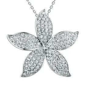 Pavé Island Orchid Pendant