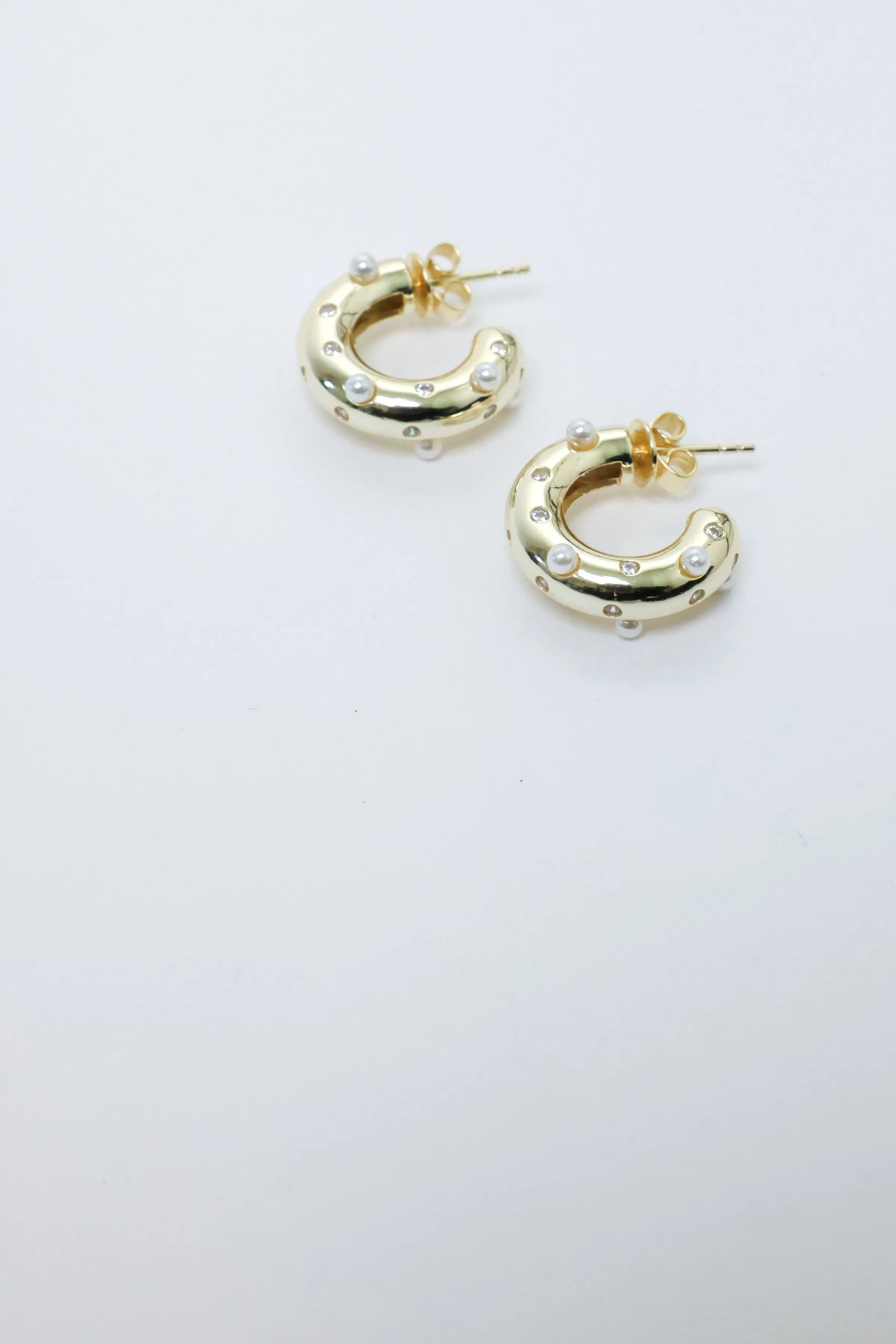 PG Designs Dot Hoop Earrings