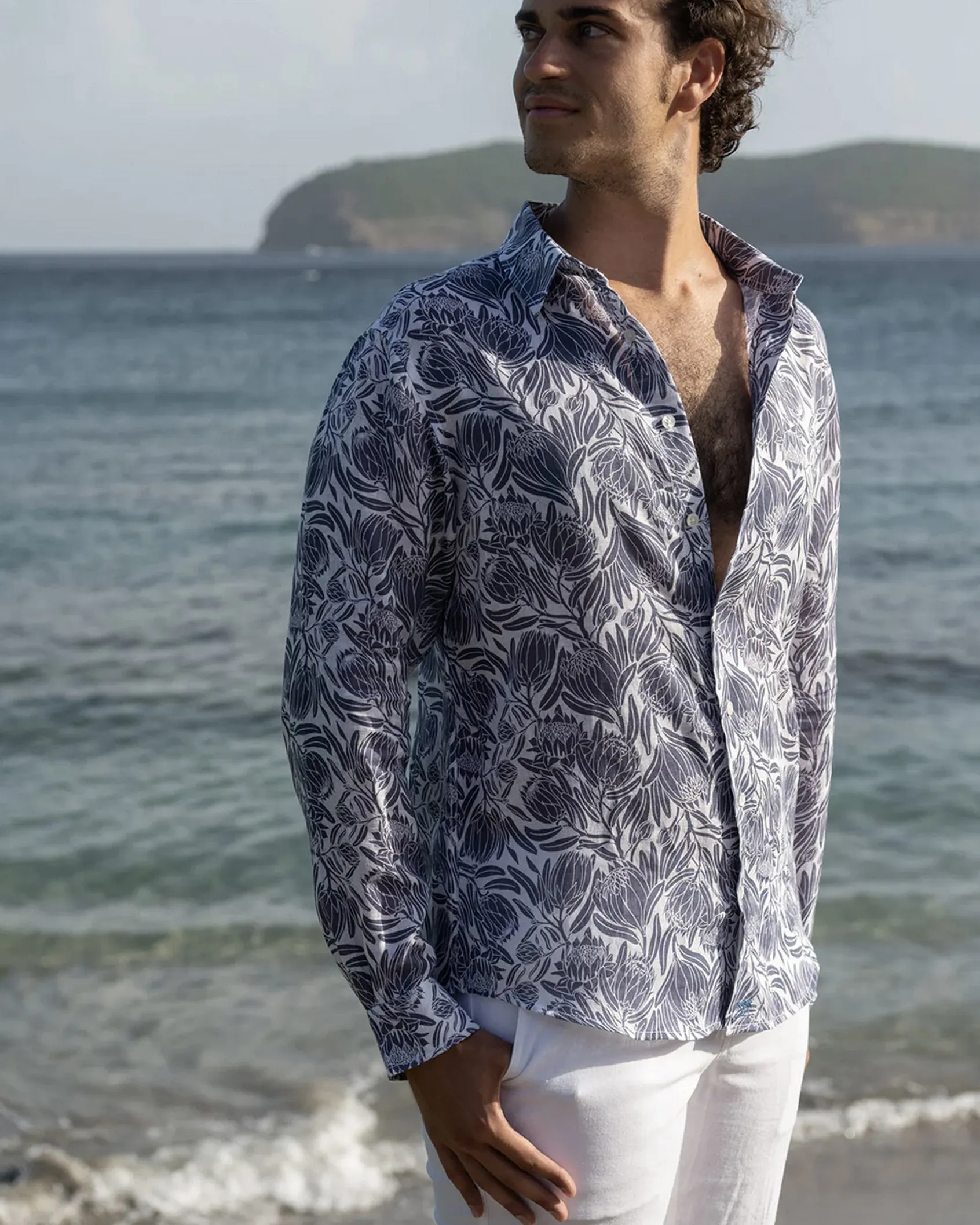 Pinkhouse Mustique Protea Print Shirt