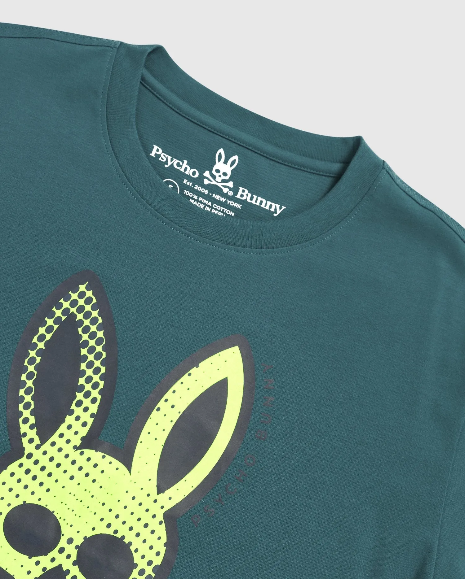 Psycho Bunny Denton Graphic Tee in Harbor Blue