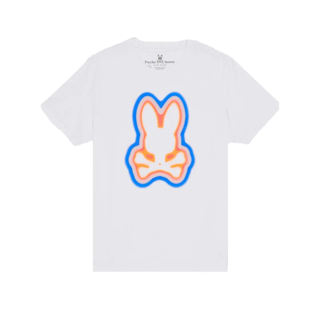 Psycho Bunny Mens Warner Graphic Tee - White